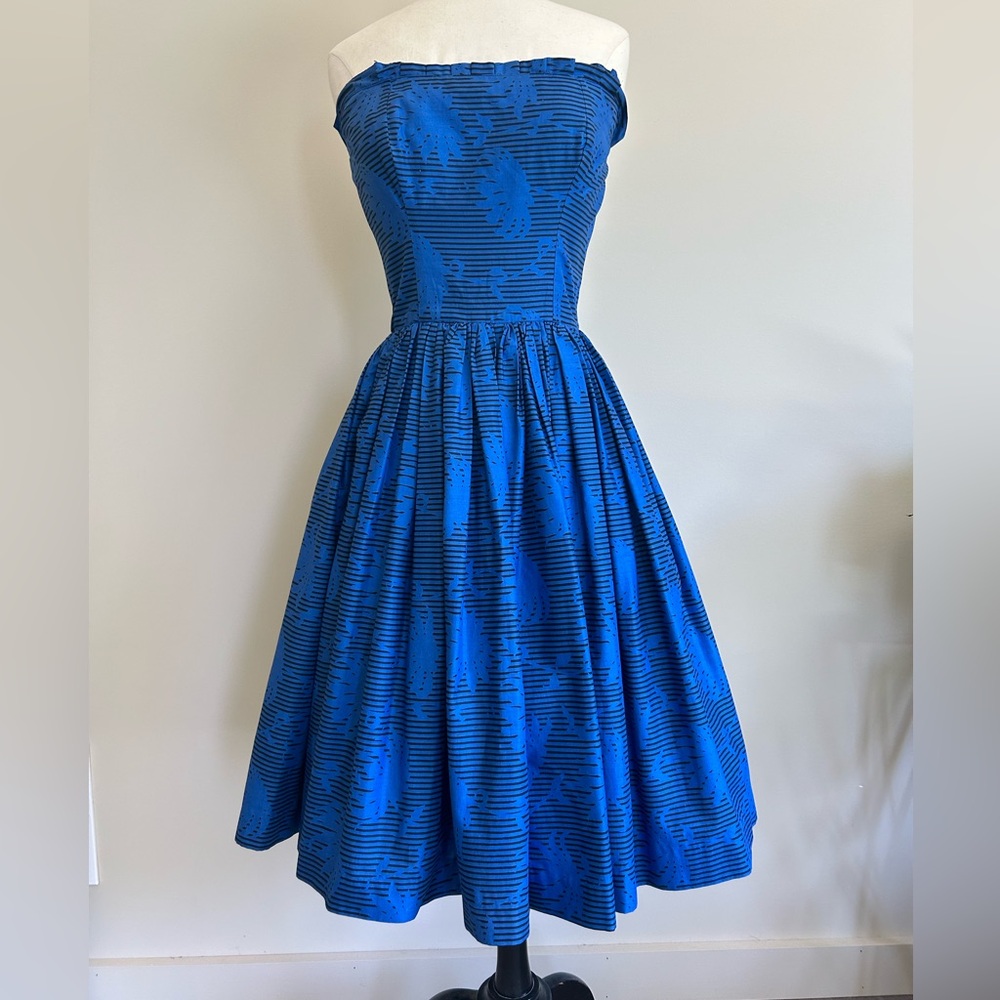 Vintage 1950s Horrockses Strapless Cotton Sundress